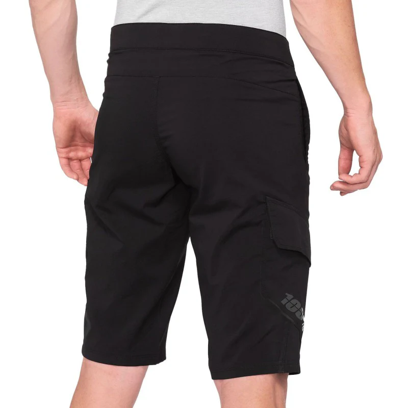 100% Pantaloncino Mtb Ridecamp Con Fondello Black - Image 2