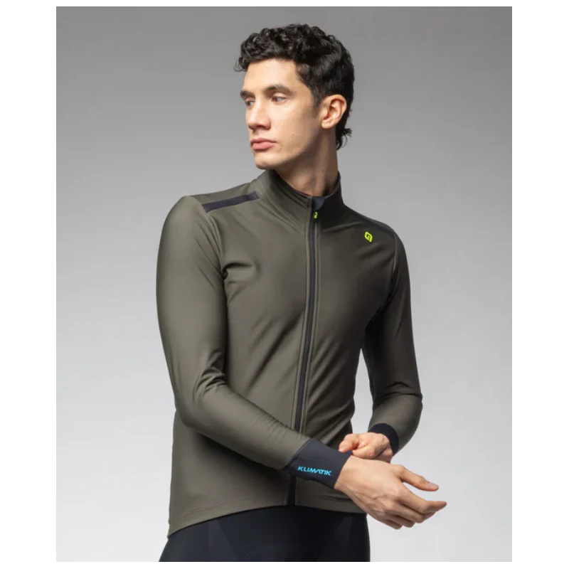 Alè Giubbino Idrorepellente Klimatik Tornado Verde Militare
