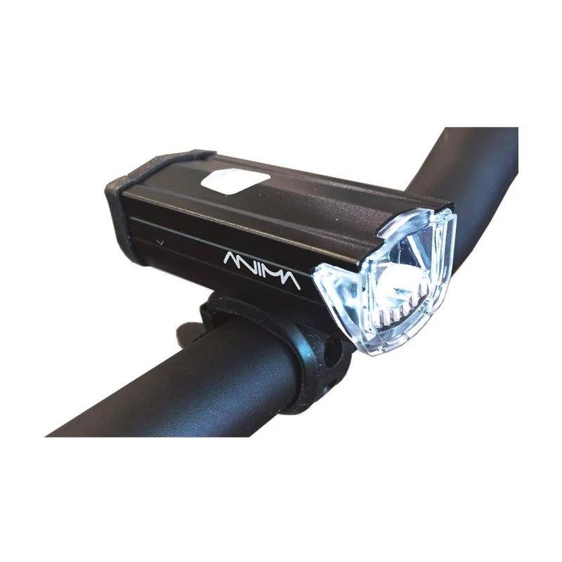 Anima Fanalino Anteriore a Led Bianco in Alluminio cnc 3 Watt 200 Lumen Ricaricabile USB 1 Led