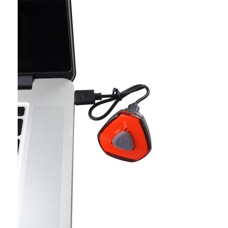 Anima Fanalino Trine posteriore a Led rosso ricaricabile USB Led COB (18 chips) - Image 3