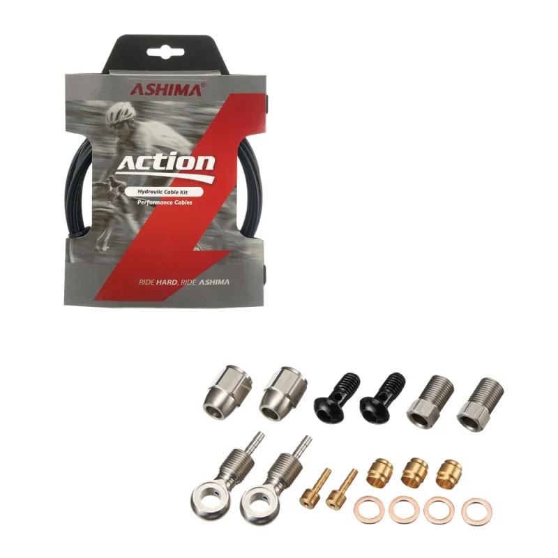 ASHIMA Tubo + Connettori (Kit) Magura 5x2,1mm e Lunghezza: 3mt in Nylon