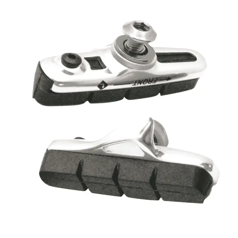 ASHIMA Portapattini Freno 54mm Corsa/Road Ultraleggeri Argento con dado