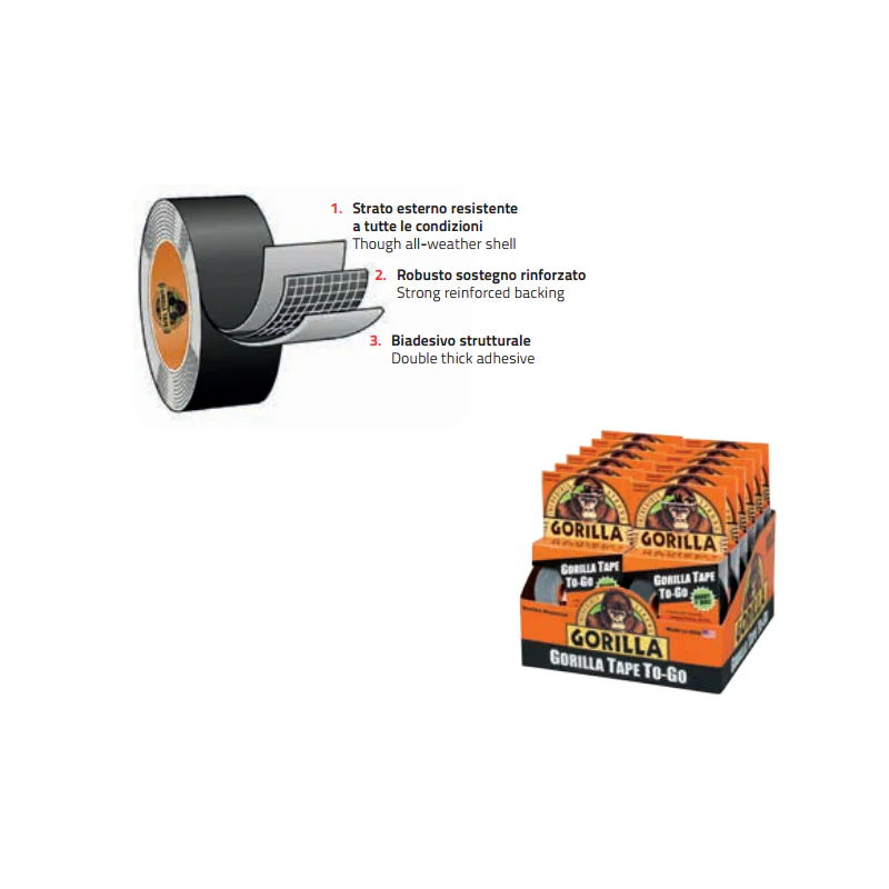 Barbieri Nastro Tubeless Gorilla 73 mm X 27 mt - Image 2