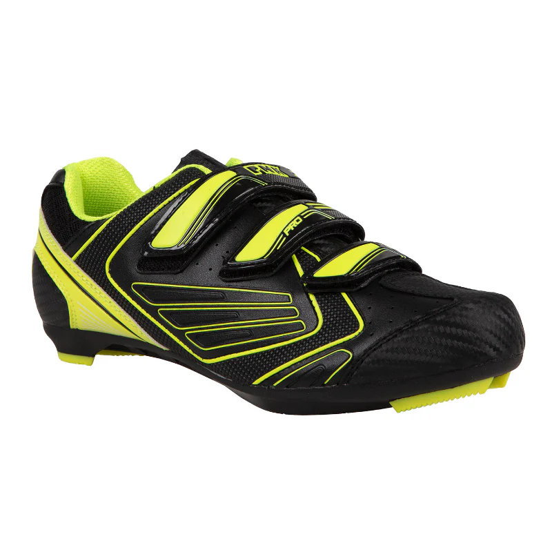 Barbieri PNK Scarpe Strada Nero/Giallo Fluo