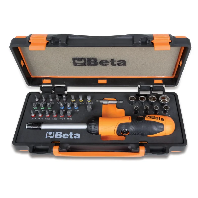 Beta KIT Chiave+Cricchetto+Accessori 38 Pezzi