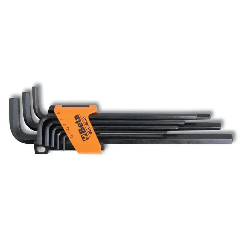 Beta KIT Chiavi Esagonali Lunghe 8PZ da 2 a 10mm Nero
