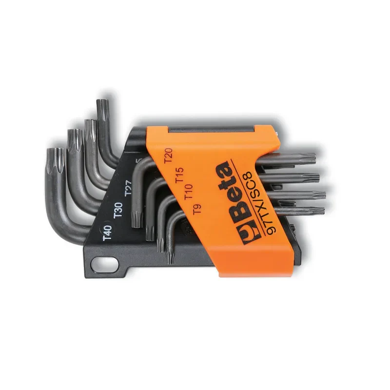 Beta KIT Chiavi TorX 8PZ (T9/T10/T15/T20/T25/T27/T30/T40) Nero