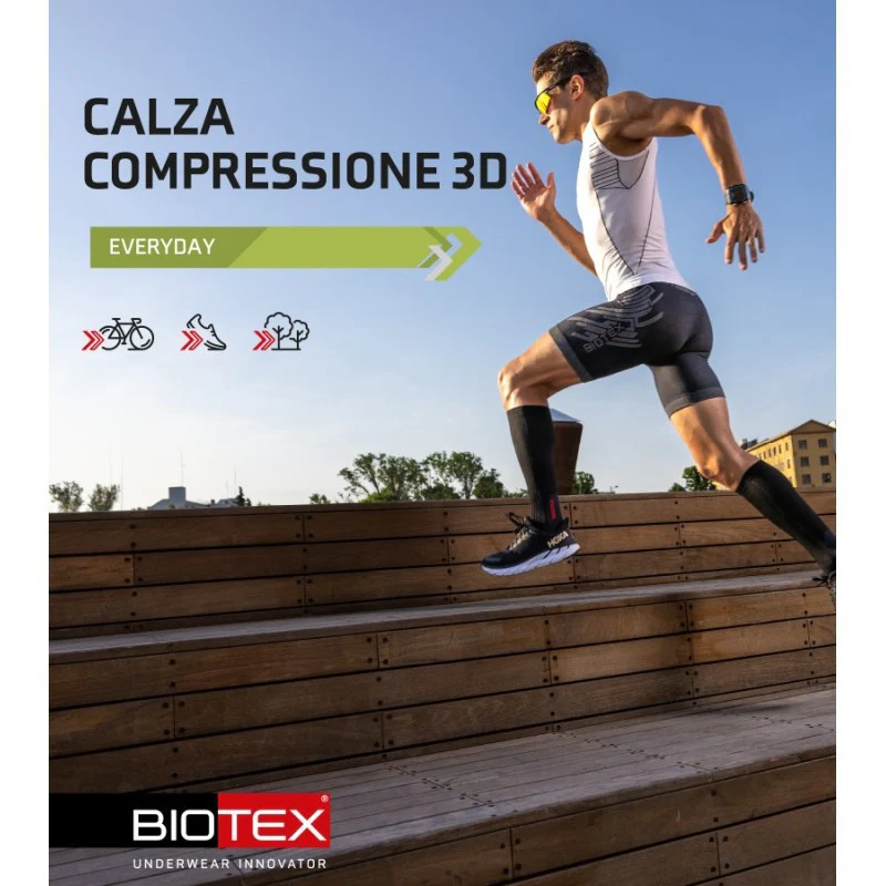 Biotex Calze Compressione 3D Nero - Image 2