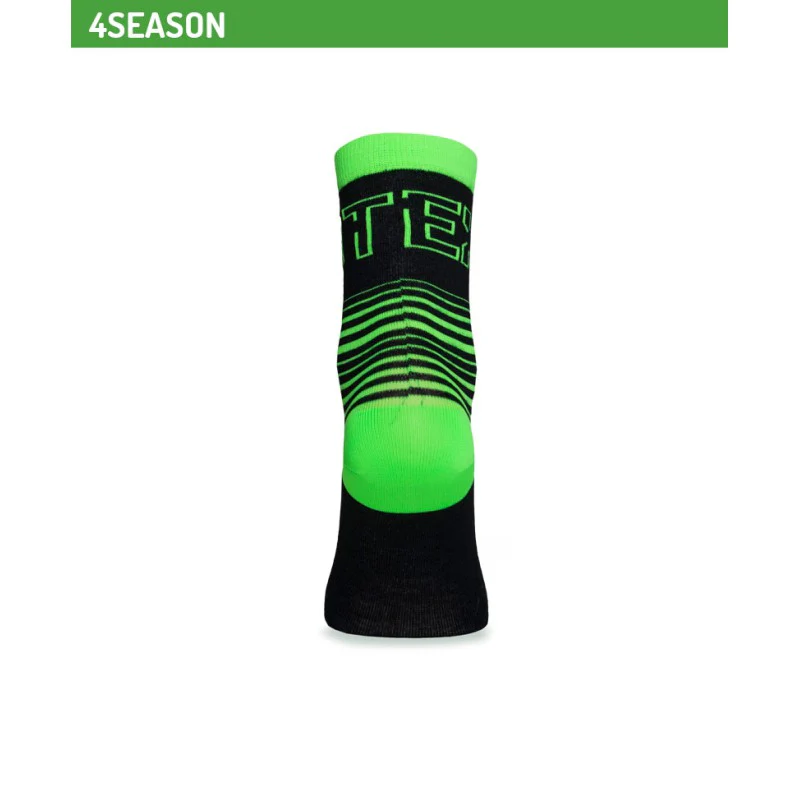 Biotex Calze Multicolor Righe Nero/Verde Fluo - Image 2