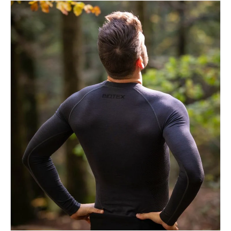 Biotex Intimo Manica Lunga Calore Merino Grigio - Image 2