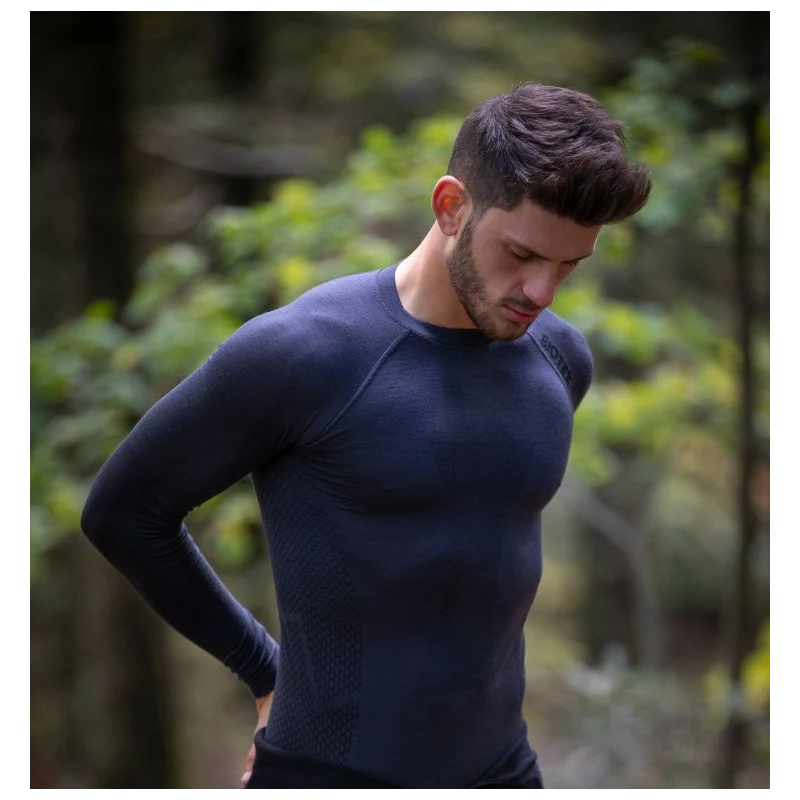 Biotex Intimo Manica Lunga Calore Merino Grigio - Image 3