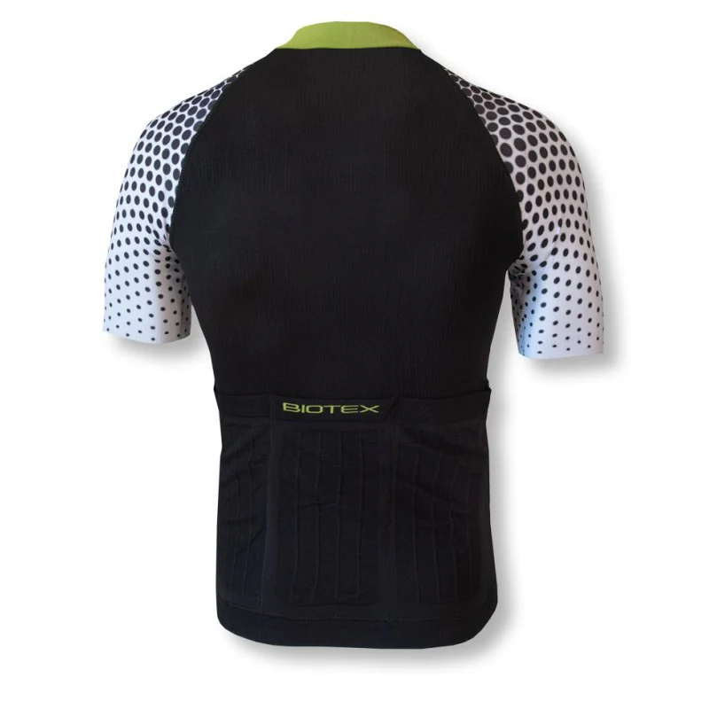 Biotex Maglia Maniche Corte Ultra Smart Pois Nero/Bianco - Image 2