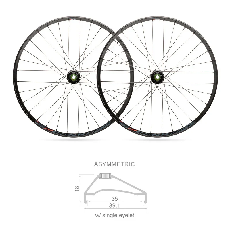 Blackjack Ruote 27,5" x 35mm MTB READY Tubeless BOOST Shimano 10/11V (Coppia)