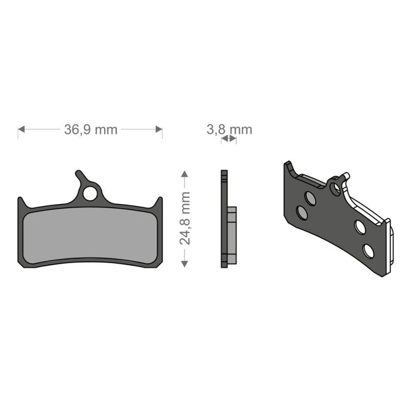 Brenta Pastiglie Organiche Shimano XT M755 - Hope - Grimeca - Sram - Trickstuff