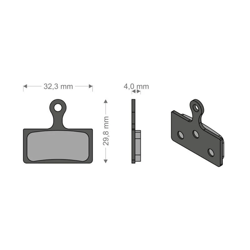Brenta Pastiglie Organiche Shimano XTR - XT - SLR - BR - Alfine - Deore - FSA - Rever