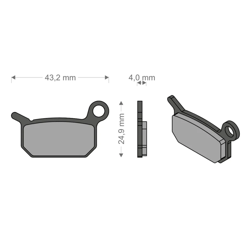Brenta Pastiglie Performance Tech per Impianto B4/RACING XC/BR TEAM/PRO/SL