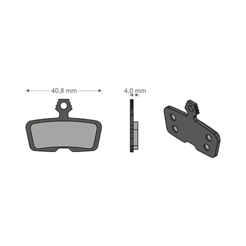 Brenta Pastiglie Sinter Tech per Impianto CODE R/CODE RSC/GUIDE R AVID/SRAM