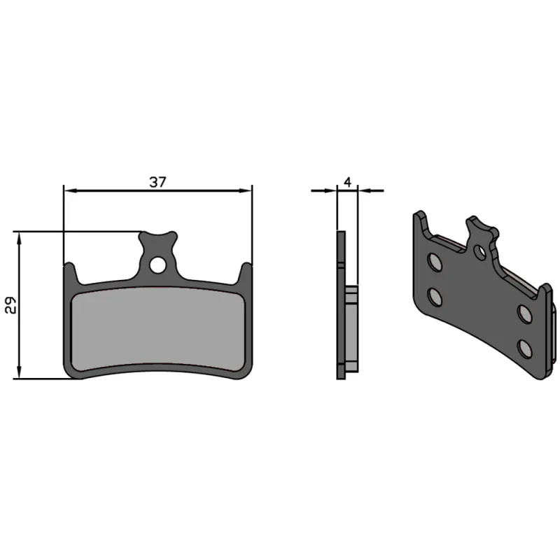 Brenta Pastiglie Sinter Tech per Impianto E4/RX4 HOPE