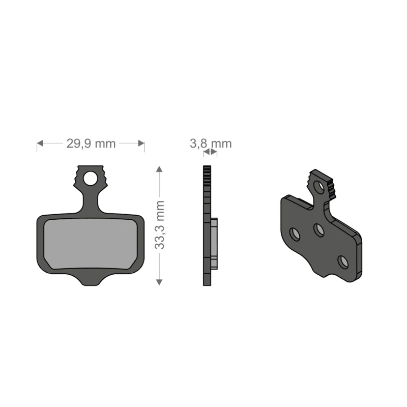 Brenta Pastiglie Sinter Tech per Impianto ELIXIR 9/7/CR/XX/T/TL AVID/SRAM