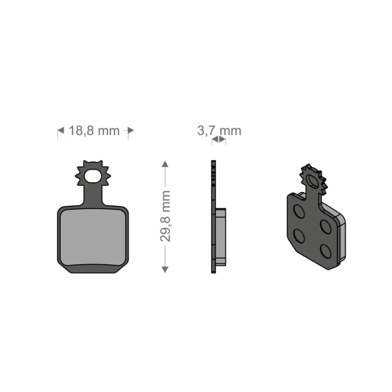 Brenta Pastiglie Sinter Tech per Impianto MT5/MT7 MAGURA (4 Pezzi)