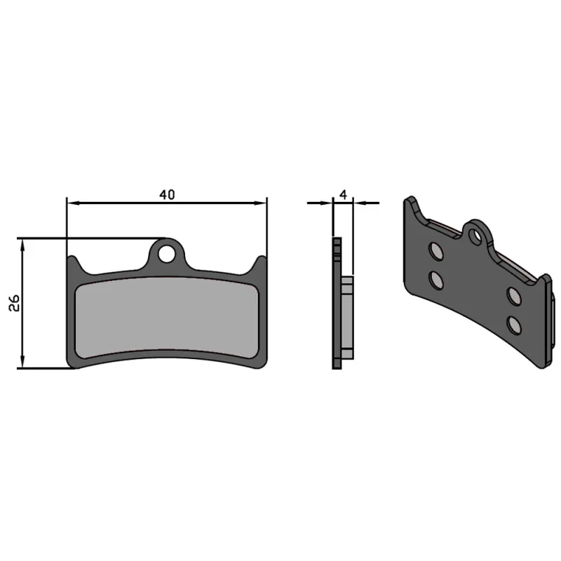 Brenta Pastiglie Sinter Tech per Impianto V4/MASSIMA HOPE/TRICKSTUFF