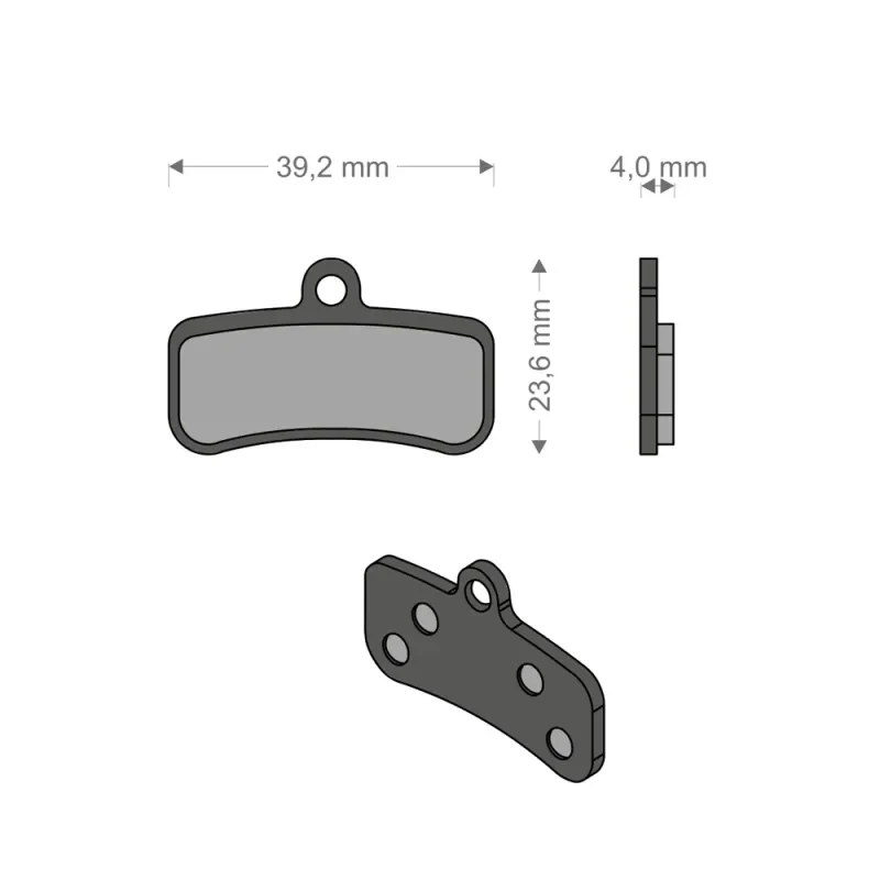 Brenta Pastiglie Sinter Tech per Impianto XTR/QUADIEN SHIMANO/TRP/TEKTRO