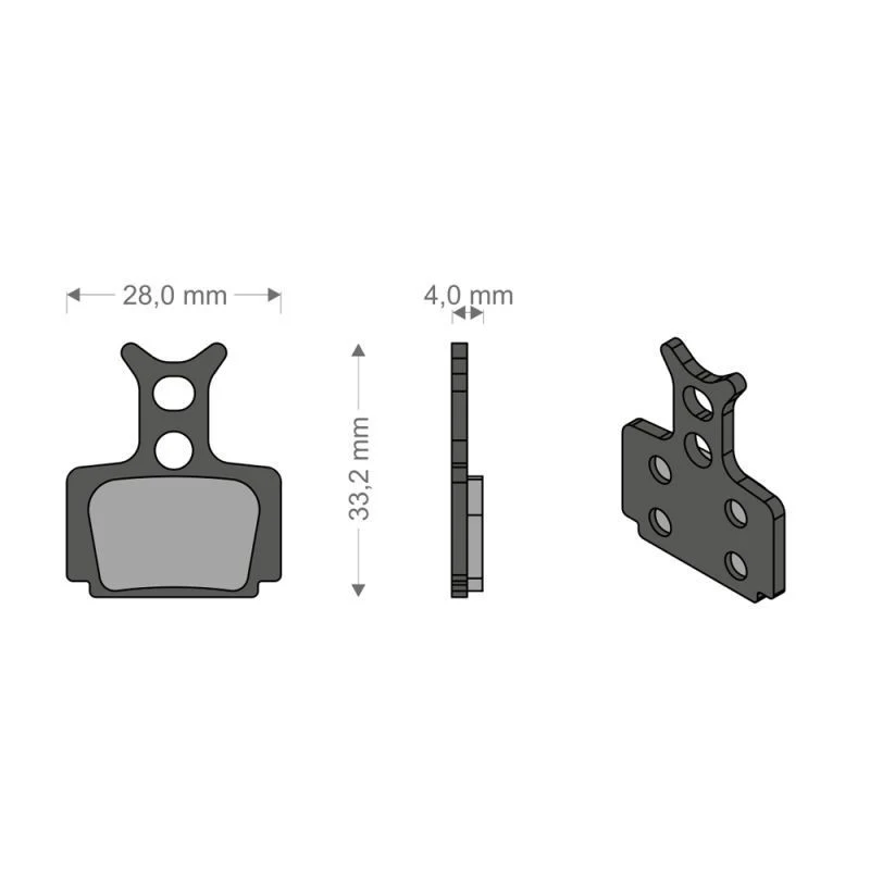 Brenta Pastiglie Sinterizzate Avid Juicy 3-5-7 - Carbon - Ultimate - BB7 Mecc.