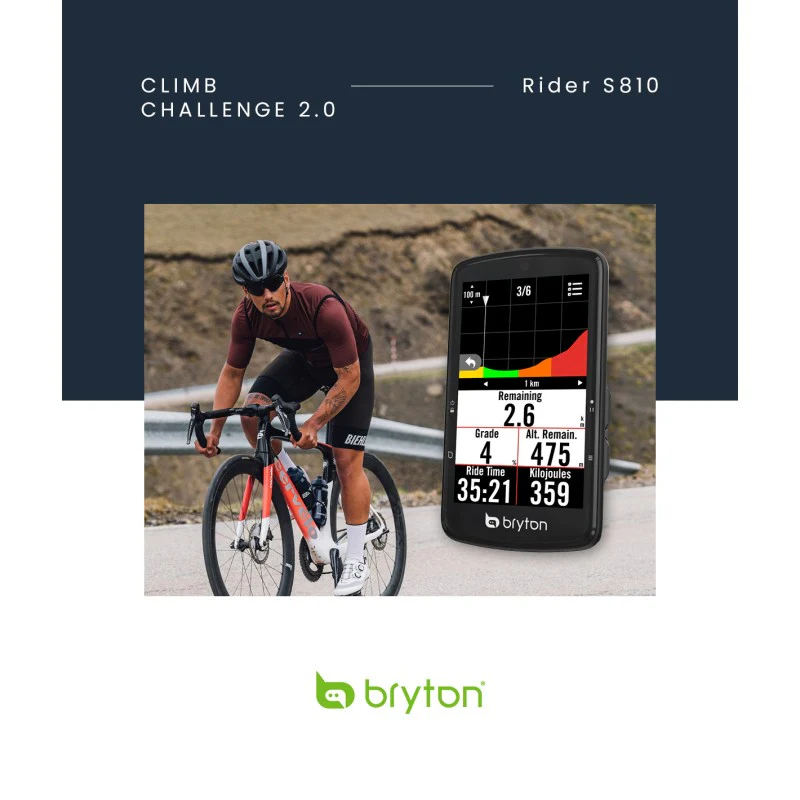 Bryton Ciclocomputer GPS Rider BRS810T + Dual Sensor Cadenza/Velocità + Fascia Cardio - Image 6