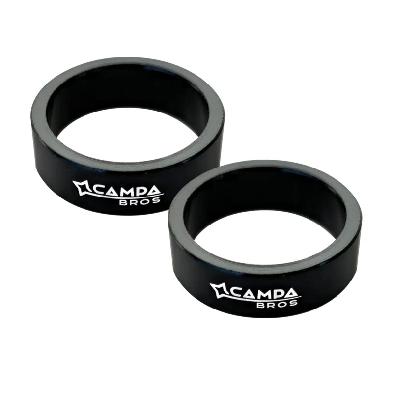 Campa Bros Kit di 2 spessori in alluminio 1-1/8" 20mm nero