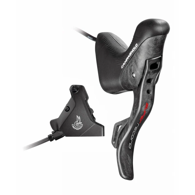 Campagnolo Stock Comando Ergopower DB Dx Super Record EPS 12v. + Pinza Post. 160 c/olio