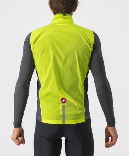 Castelli Gilet Antivento Squadra Stretch Giallo Fluo - Image 2