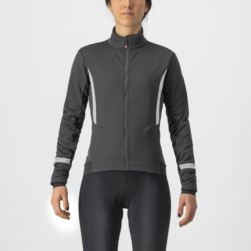 Castelli Giubbino Donna Dinamica 2 Black/White Reflex