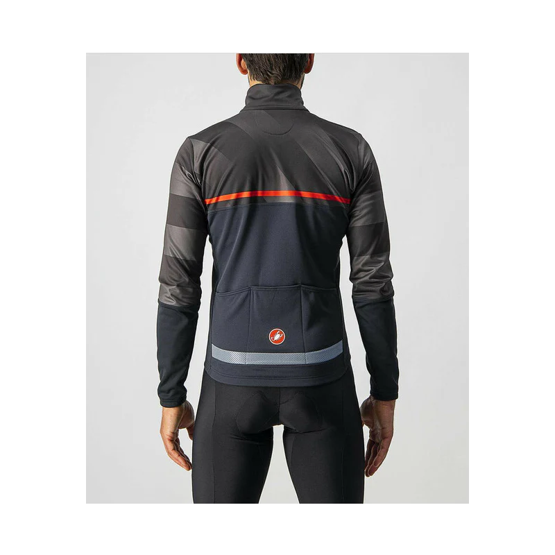 Castelli Giubbino Finestre Black/Dark Gray-Red - Image 2