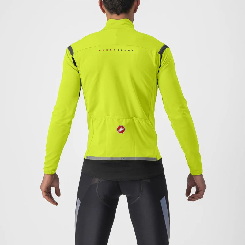 Castelli Giubbino Perfetto Ros 2 Electric Lime/Dark Grey - Image 2