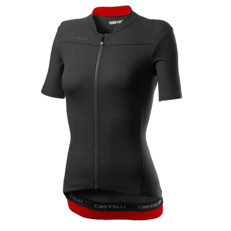 Castelli Maglia Estiva Donna Anima 3 Light Black/Red