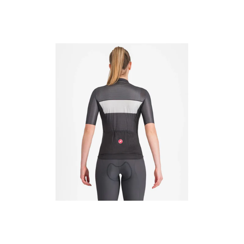 Castelli Maglia Estiva Donna Elegante Nero/Grigio - Image 2