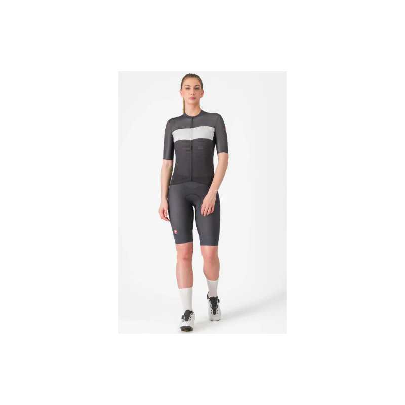 Castelli Maglia Estiva Donna Elegante Nero/Grigio - Image 4