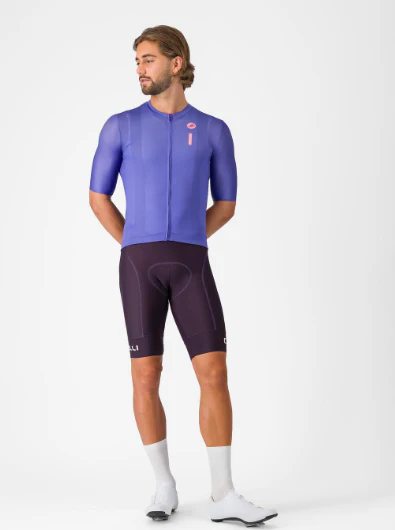Castelli Maglia Estiva Drittone Logo Ultraviolet/Rosa Giro - Image 6