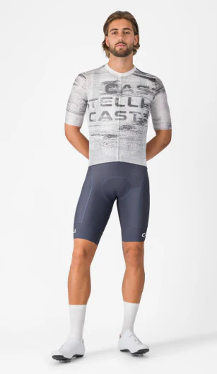 Castelli Maglia Estiva Stratus Logo White/Smoky Gray - Image 5