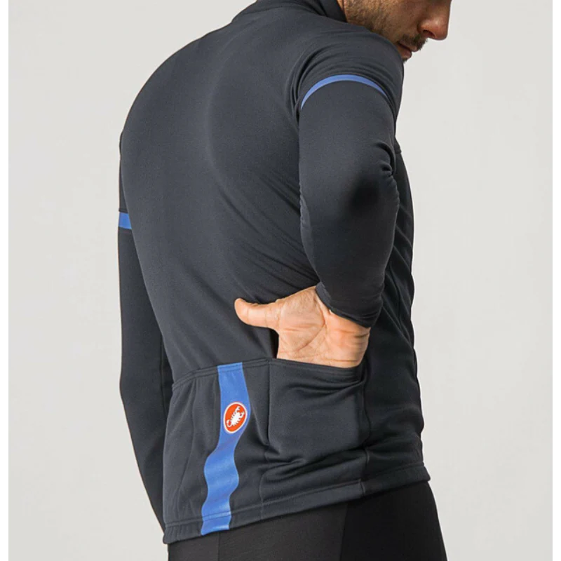 Castelli Maglia Fondo 2 Antracite/Blue - Image 3