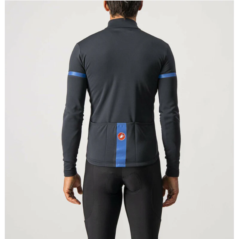 Castelli Maglia Fondo 2 Antracite/Blue - Image 4
