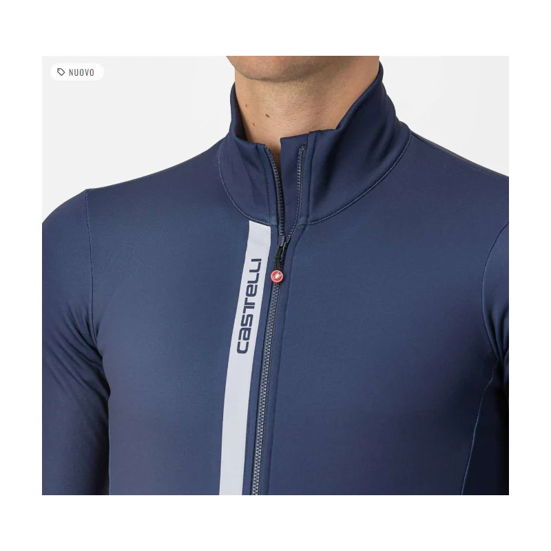 Castelli Maglia Invernale Entrata Thermal Blu/Grigio - Image 4