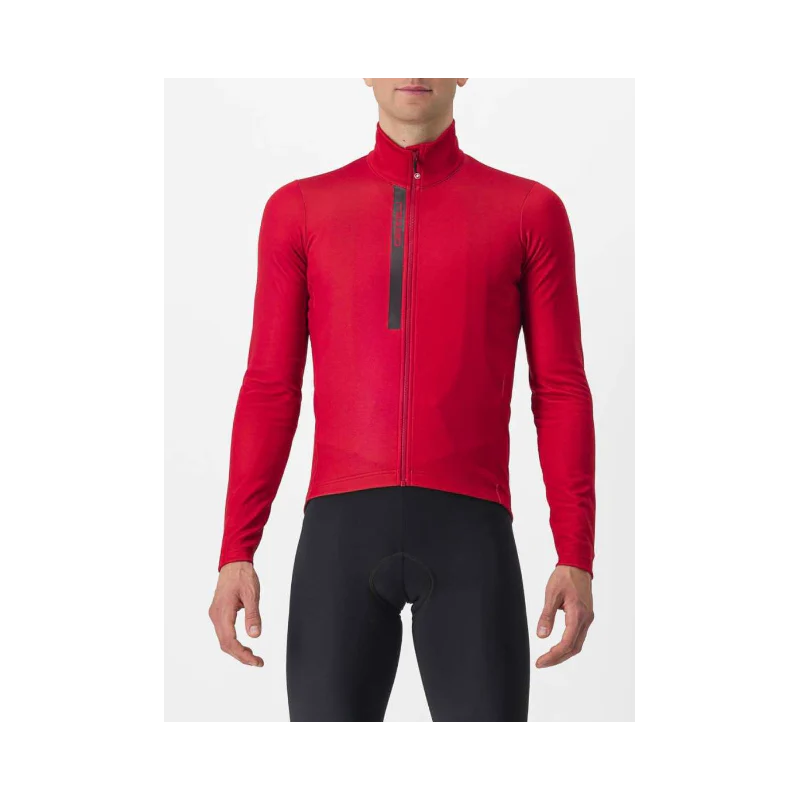 Castelli Maglia Invernale Entrata Thermal Rosso/Grigio