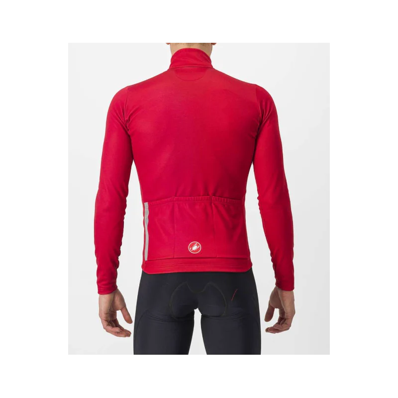 Castelli Maglia Invernale Entrata Thermal Rosso/Grigio - Image 2