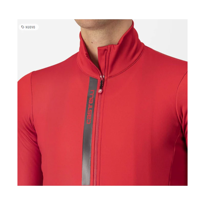 Castelli Maglia Invernale Entrata Thermal Rosso/Grigio - Image 4