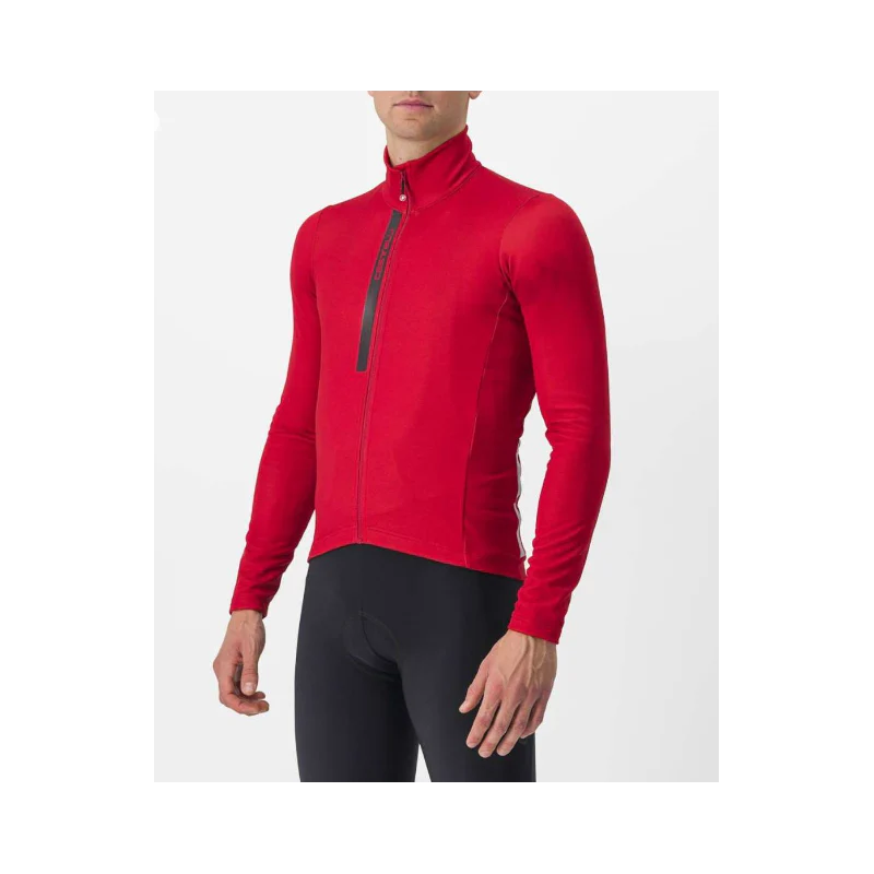 Castelli Maglia Invernale Entrata Thermal Rosso/Grigio - Image 5