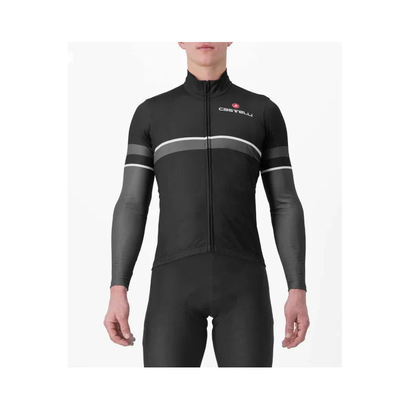Castelli Maglia Invernale Retta LS Nero/Grigio