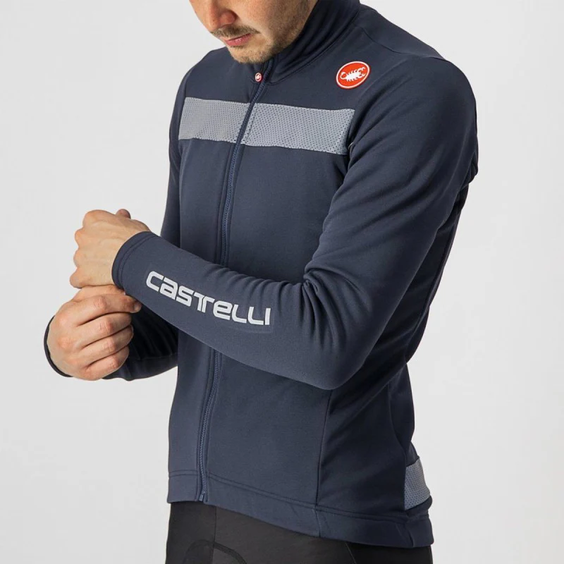 Castelli Maglia Puro 3 Savile Blue/Silver Reflex - Image 3