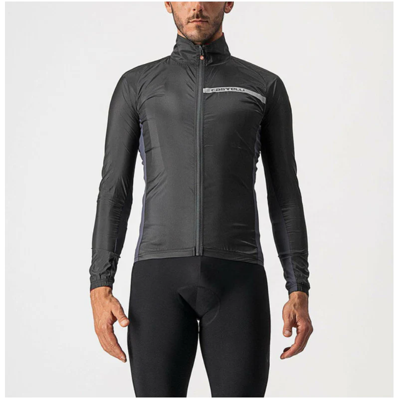 Castelli Mantellina Antivento Squadra Stretch Black/Dark Gray