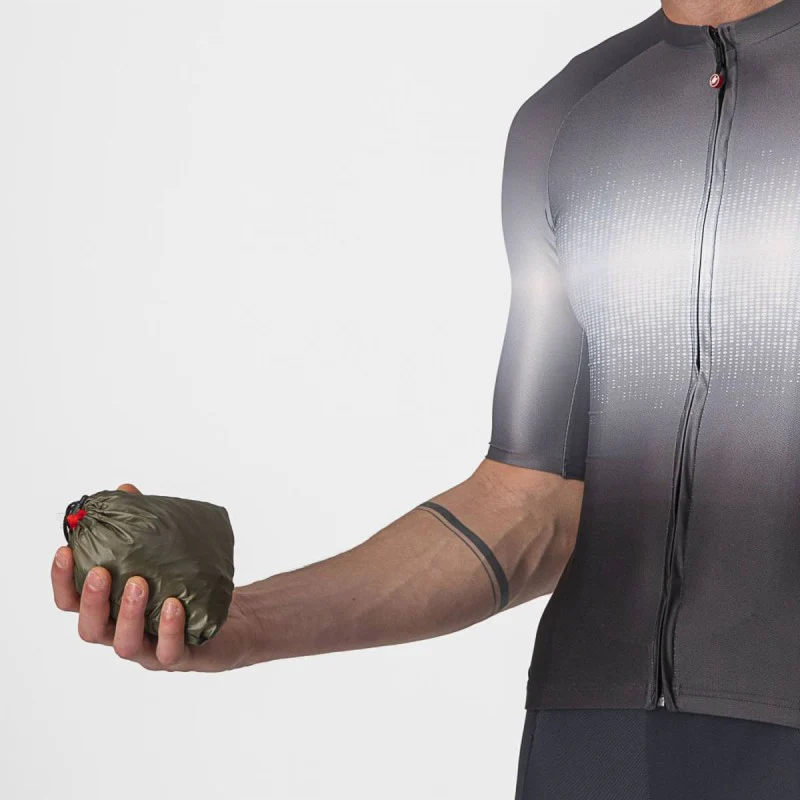 Castelli Mantellina Aria Shell Jacket Moss Brown - Image 2